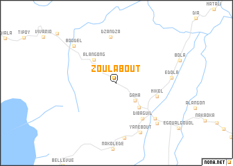 map of Zoulabout