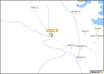 map of Zoula