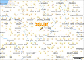 map of Zoulien