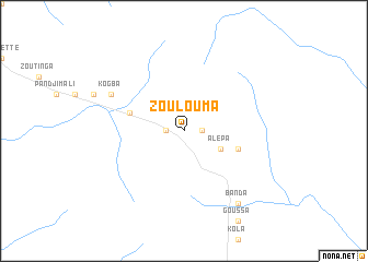 map of Zoulouma