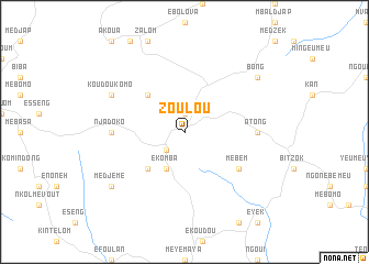 map of Zoulou