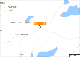 map of Zoumané