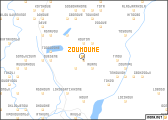 map of Zoumoumè