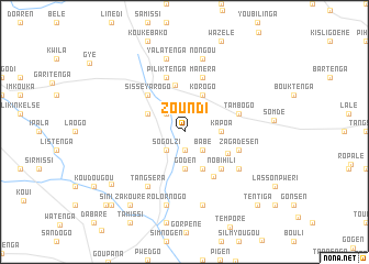 map of Zoundi