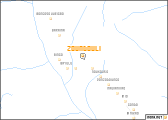 map of Zoundouli