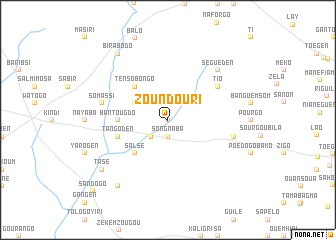 map of Zoundouri