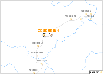 map of Zouoba