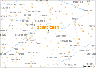 map of Zoupoïzéba