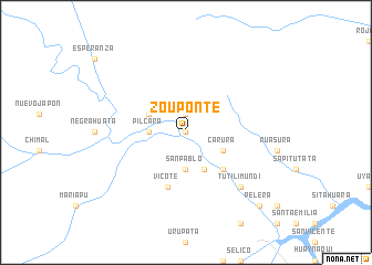 map of Zouponte
