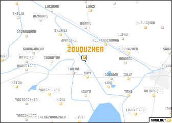 map of Zouquzhen