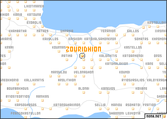 map of Zourídhion