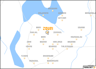 map of Zouri