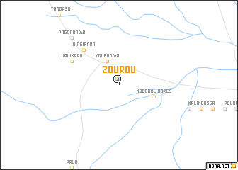 map of Zourou
