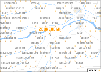 map of Zouwendijk