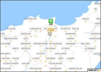 map of Zou