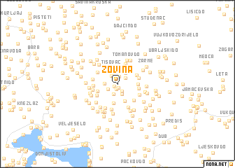 map of Zovina