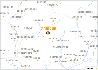 map of Zovīrān