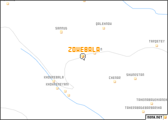 map of Zow-e Bālā