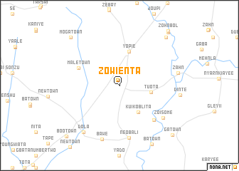 map of Zowienta