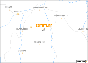 map of Zoyatlán