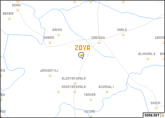 map of Zoya