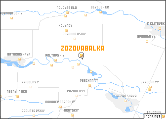 map of Zozova Balka