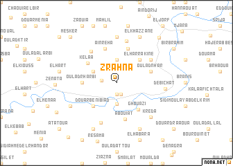 map of Zrahna