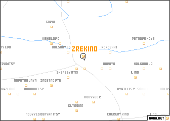 map of Zrekino