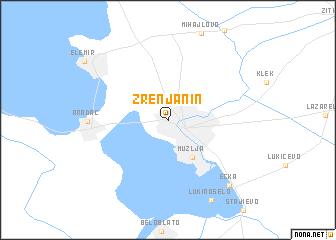 map of Zrenjanin