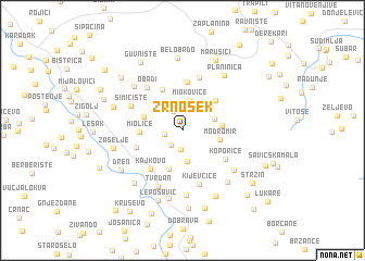 map of Zrnosek