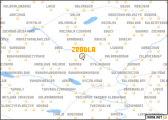 map of Zródła