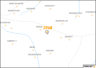 map of Zrub