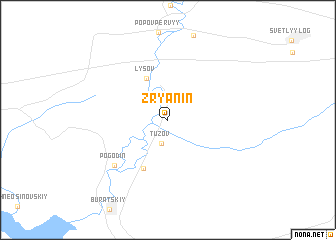 map of Zryanin