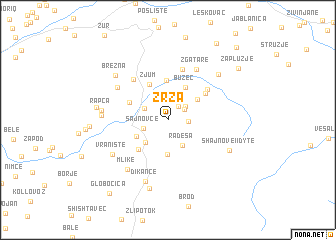 map of Zrza