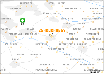 map of Zsarókahegy