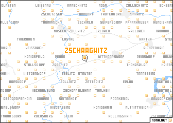 map of Zschaagwitz