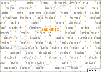 map of Zschaitz