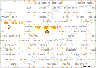 map of Zschannewitz