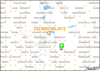 map of Zschaschelwitz