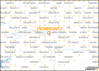 map of Zschäschütz