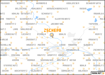 map of Zschepa