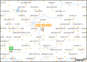 map of Zschepen