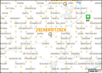 map of Zschernitzsch