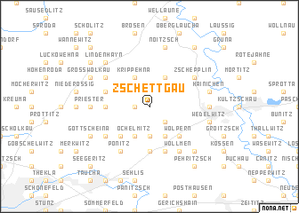 map of Zschettgau