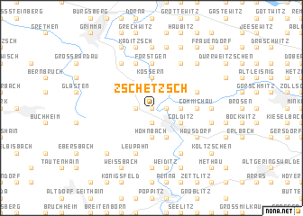 map of Zschetzsch