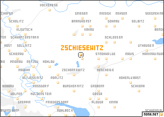 map of Zschiesewitz