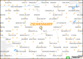 map of Zschießdorf