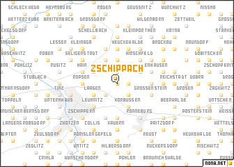map of Zschippach