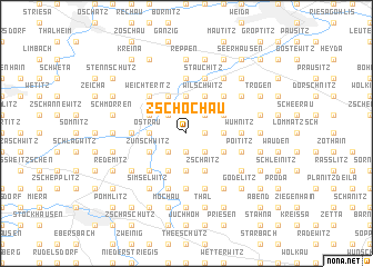 map of Zschochau