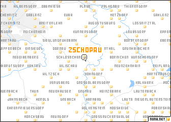 map of Zschopau